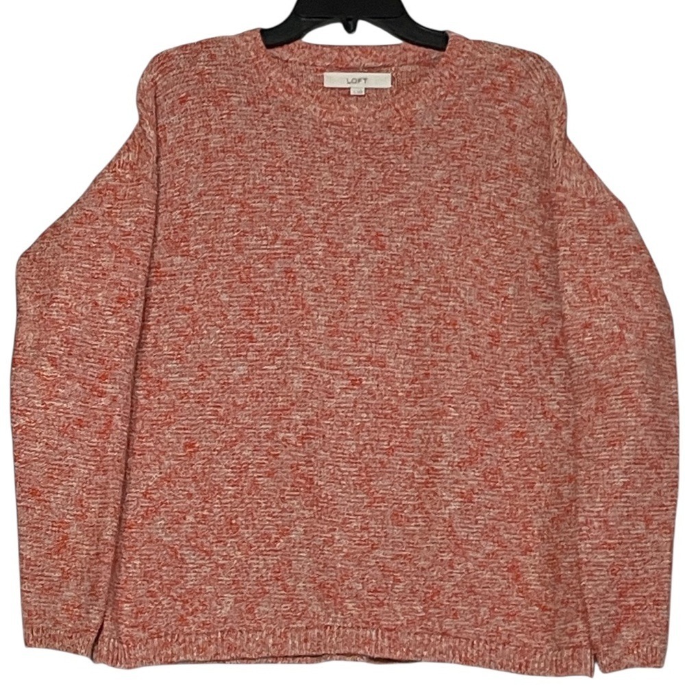 LOFT‎ Crew Neck Sweater Small Orange
